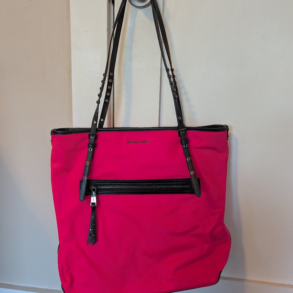 Hot pink Michael Kors tote bag